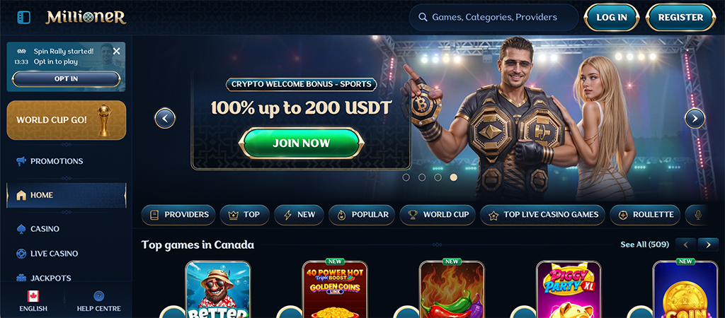 Millioner Casino, Fresh iGaming Hub for Canadian Players