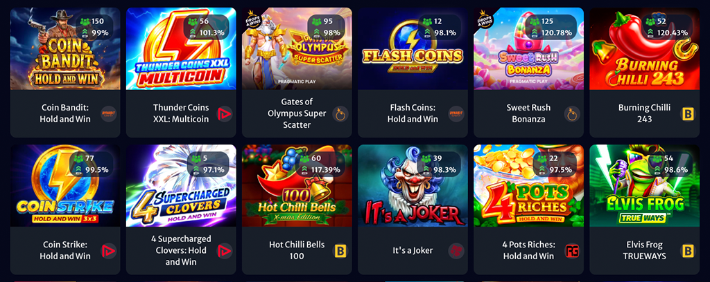 Games at Hellspin Casino, online casino, slot
