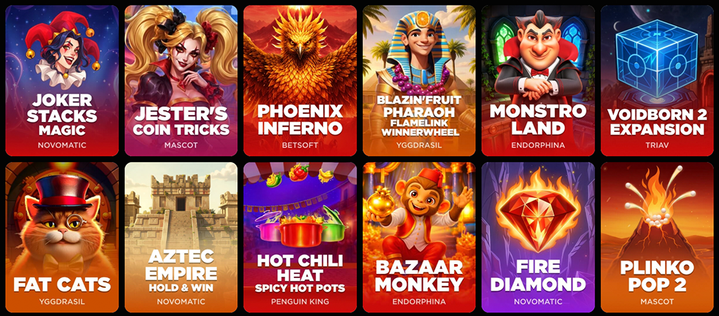 What Games Are Available at BetBluff Casino, slot