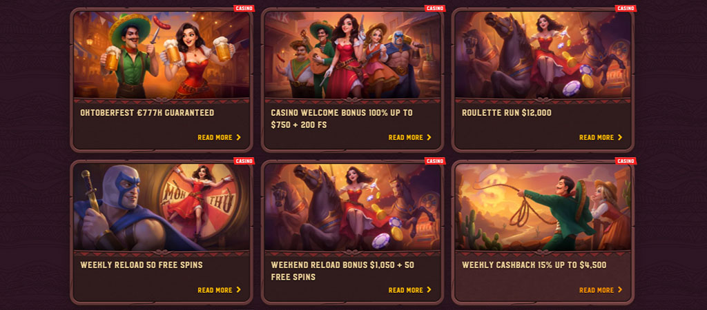 casino bonus offers, Oktoberfest, welcome bonus, Roulette Run, weekly reload, free spins, free spins, weekly cashback