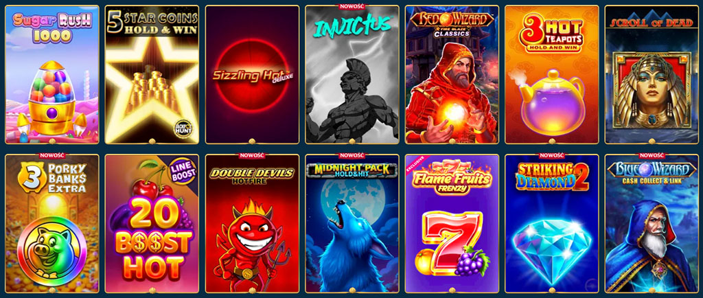 online slot games, AquaWin casino, colorful slots, Sugar Rush, Red Wizard, School of Dead, Flame Fruits, slot titles
