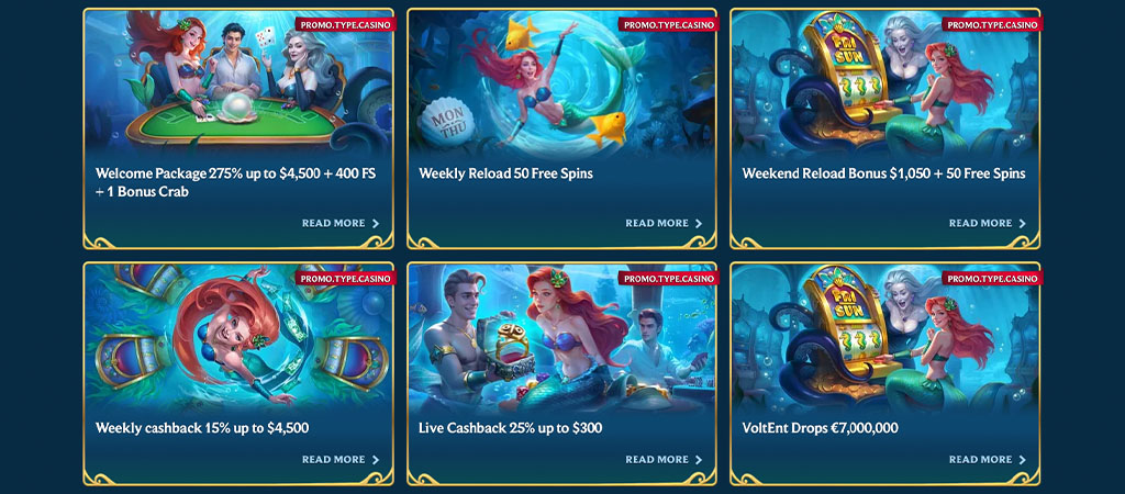 casino bonuses, AquaWin promotions, underwater, mermaid artwork, welcome package, free spins, cashback offers, reload bonus
