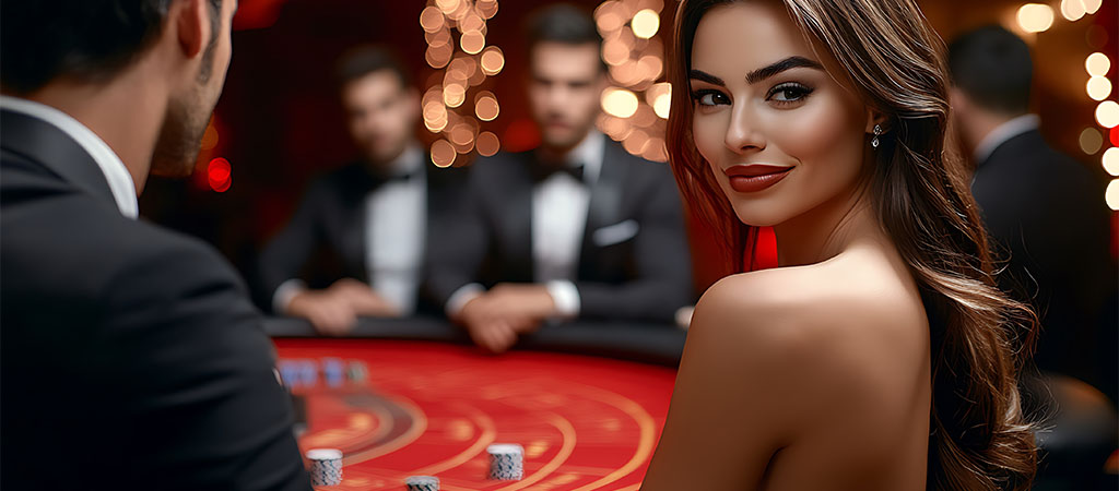 Live Casino Table Games, croupiers, poker game, live roulette, woman