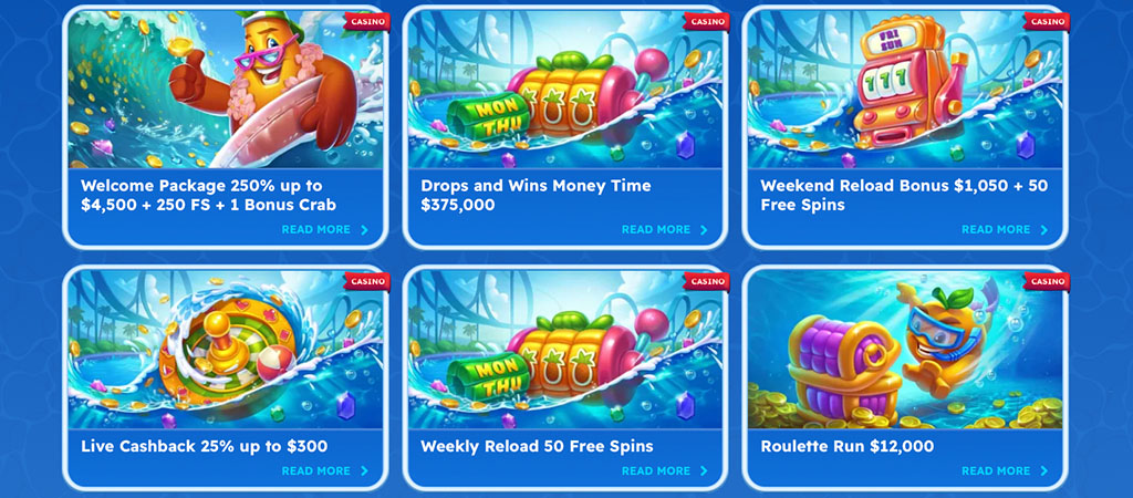 SpinFest Casino, Weekend Reload Bonus, live casino