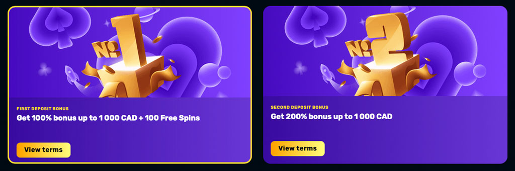 RocketPlay, Highroller Bonus, No deposit bonus casino Canada