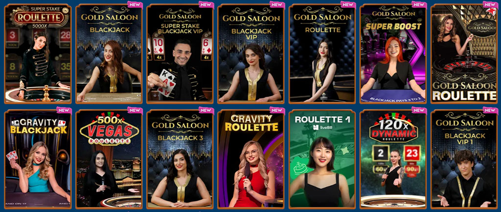 Winbay Casino, live dealer games, online casino