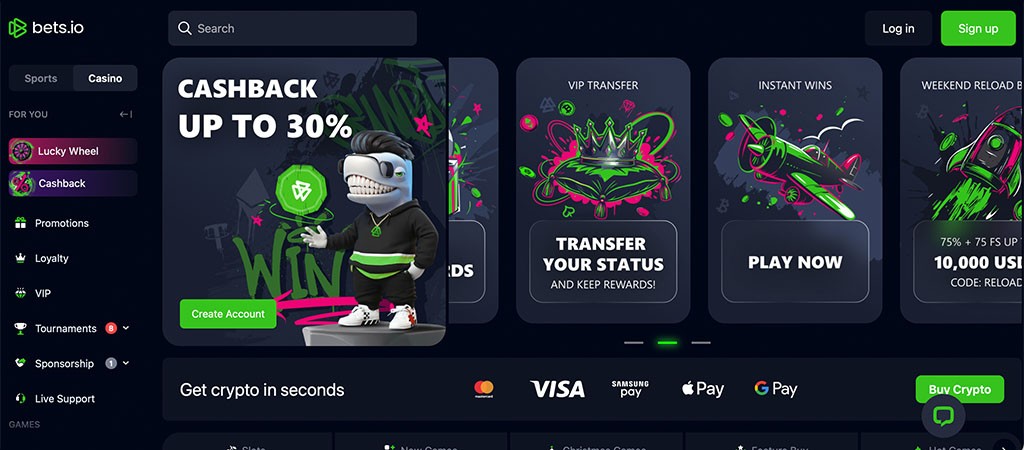 Betsio Casino, online casino canada, live casino