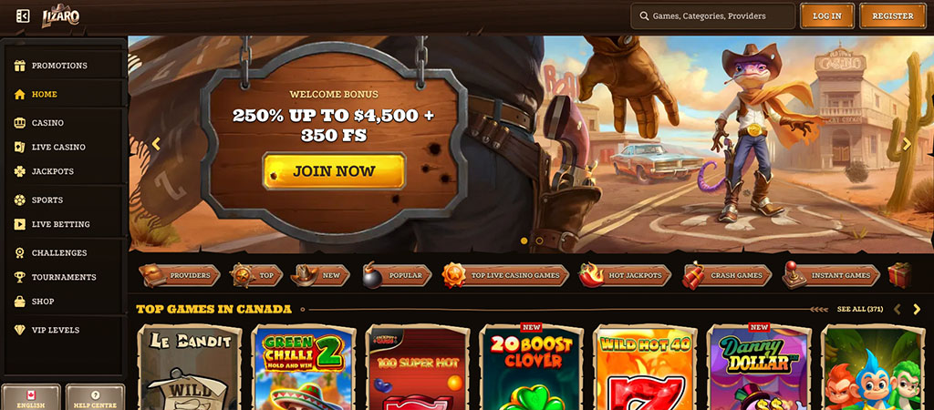 Lizaro Casino, online casino, welcome bonus