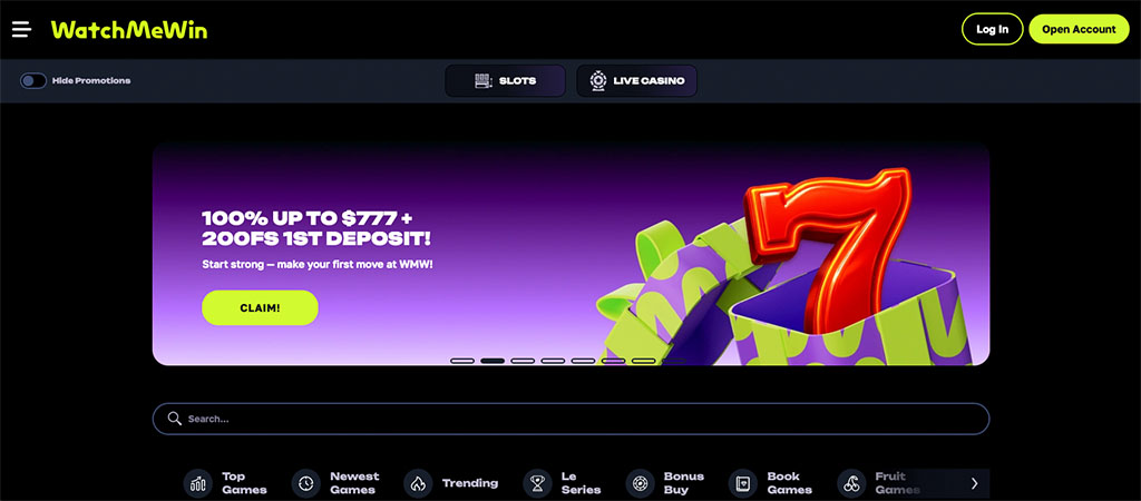 Watchmewin Casino, Online Casino Experience