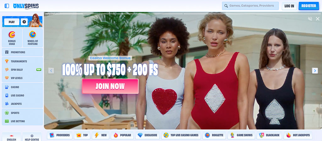 OnlySpins Casino, online casino, Canadian casino