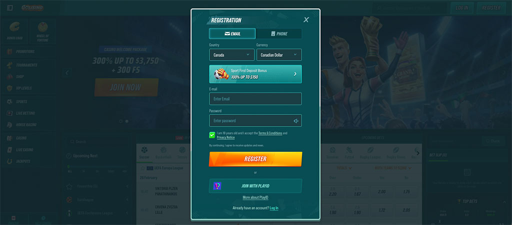 Quick Registration Process, No deposit bonus casino Canada