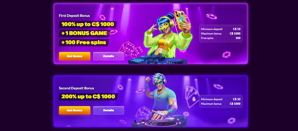 Slotrave Casino, Free Spins, Canadian casinos